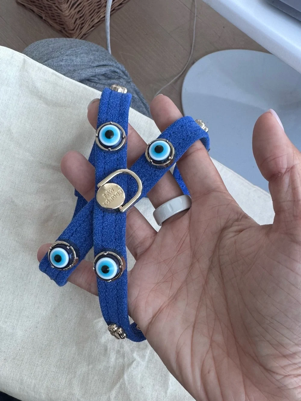 NWT Paw London dog evil eye harness